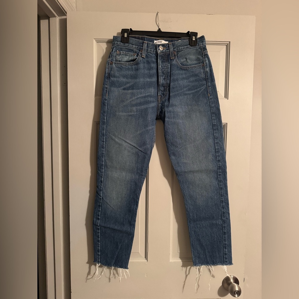 Re/Done Originals Classic Blue Jeans size 27